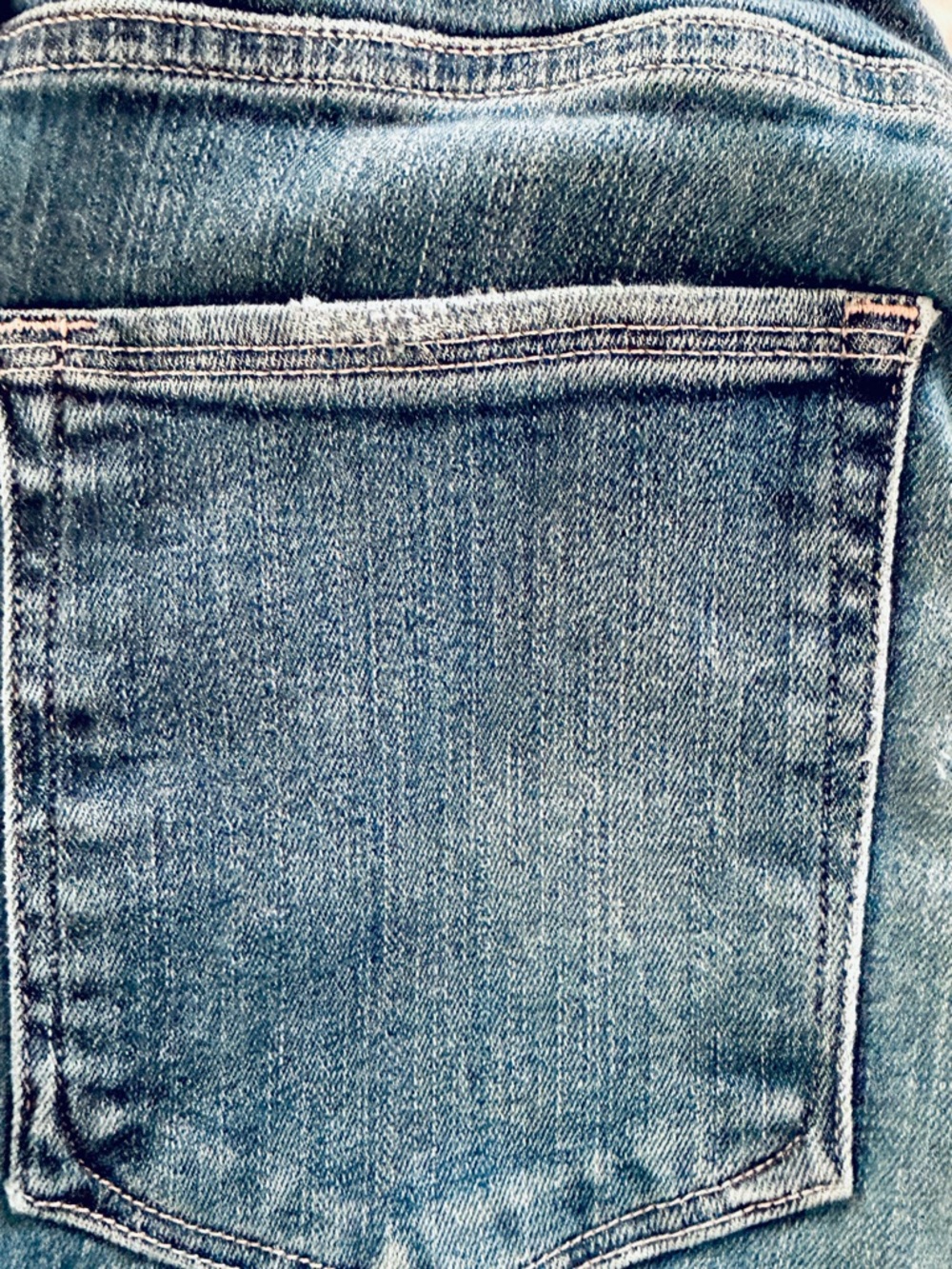 Good American Good Legs Crop Jeans Size 6/28 Blue Denim Mid Rise Skinny - Picture 7 of 12